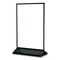 Deflecto Tabletop Sign and Menu Holder, 4 x 6 Insert, Clear with Black Frame 4428 - alternate 1