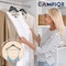 Campior Black Wooden Hangers, Heavy-Duty with 360 Deg Swivel Hook, Non-Slip, Pants Bar, 5PK CMPWH5BK - alternate 6
