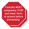 Signmission Forklifts Must Completely Stop and, 10 inch X 10 inch, Aluminum Metal Signs, 2PK OC-A-2PACK-10-256 - alternate 1
