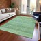Homeroots 9' X 12' Artichoke Green And Beige Trellis Washable Indoor Outdoor Area Rug 616482 - alternate 9