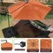 Pure Garden 10 Ft Offset Umbrella with Cross Base, Terracotta 50-LG1055 - alternate 11