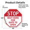 Signmission Stop Wait Here for Gate to Open, 10 Inch X 10 Inch, Vinyl Decal OC-D-10-299 - alternate 3