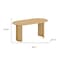 Homeroots 66" Natural Solid Wood Double Pedestal Base Oval Dining Table 712860 - alternate 4