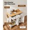 Vevor 35.4" Rolling Kitchen Island Cart with Storage Drawer & Rack SR191276 - alternate 7