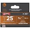 Arrow Fastener Cable Staples, 18 ga, Round Crown, 9/16 in Leg L, Steel 259 - alternate 1