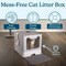 Petmaker Enclosed Cat Litter Box Foldable Litterbox with Pull-Out Drawer for Easy Cleaning Spacious PET6458 - alternate 10