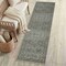 Jonathan Y Subtlety Medallion All-Over Floral Border Non-Slip Machine-Washable Green/Brown 2ft x 8ft Runner Rug WSH504E-28 - alternate 1