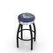 Holland Bar Stool Co 30" Blk Wrinkle Gonzaga Swivel Bar Stool, Chrome Ring L8B3C30Gonzga - alternate 1