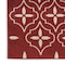 Homeroots 8' X 10' Brick Red And Ivory Geometric Indoor Outdoor Area Rug 573071 - alternate 9