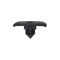 Auveco Weatherstrip Retainer; Head Size: 5.5mmx17mm, Stem Dia., 5mm, Stem L: 7mm, Black Nylon, 25PK 21981 - alternate 1
