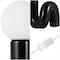 Jonathan Y Katya 18" Scandinavian Minimalist Ceramic Spiral Tube LED Table Lamp, Black JYL5500B - alternate 6
