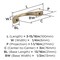 Amerock Vaile 3 inch (76mm) Center-to-Center Champagne Bronze Cabinet Pull, 10PK 10VMP37230CZ - alternate 4