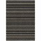 Homeroots 8' X 10' Black And Taupe Striped Washable Indoor Outdoor Area Rug 610519 - alternate 7