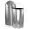 Elama 50L Large 13gal Push Lid Stainless Steel Cylindrical Home and Kitchen Trash Bin Matte Silver EL-LD010-50L - alternate 7