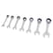 Performance Tool 7 pc. Metric Ratcheting Wrench Set, Stubby, CrV Steel, Storage Rack W30635 - alternate 1