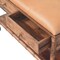 Homeroots 35in Brown Faux Leather and Solid Wood Upholstered Storage Bench With Drawers 723826 - alternate 10