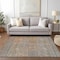Homeroots 3' X 5' Gray Charcoal And Orange Abstract Washable Indoor Outdoor Area Rug 588924 - alternate 7