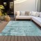 Homeroots 8' X 10' Blue And Ivory Abstract Washable Indoor Outdoor Area Rug 602746 - alternate 8
