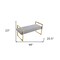 Homeroots 48" Gray and Gold Velvet Upholstered Bench 530648 - alternate 8