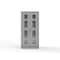 Strong Hold 14 GA Extra Heavy Duty Clear View Cabinet with Half-Width Drawers 36-LD-243-6/5DB-L - alternate 3