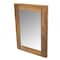 Homeroots 15" Brown Solid Wood Framed Accent Mirror 476684 - alternate 6