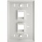 Tripp Lite Tripp Lite 2-Port Keystone Faceplate, Single Gang, ID Labels, White, TAA N042-001-WH - alternate 6
