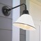 Jonathan Y Croydon 9.63" 1-Light Farmhouse Industrial Iron LED Gooseneck Arm Outdoor Sconce, White JYL7612A - alternate 9