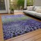 Homeroots 9' X 12' Purple Green And Black Abstract Washable Indoor Outdoor Area Rug 603105 - alternate 9