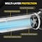 Ipower HealSmart 4in 16 Ft Aluminum Ducting Flexible, Heavy-Duty Four-Layer Protection with 2 Duct Clamps,  GLDUCT4X16CPVCBLK - alternate 7