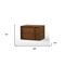 Homeroots 19" Solid Wood and Wood Two Drawer Nightstand 473024 - alternate 5