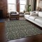 Homeroots 10' X 14' Taupe and Beige Damask Washable Non Skid Indoor Outdoor Area Rug 563897 - alternate 7
