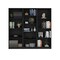 Homeroots 71" Black Five Tier Bookcase 546343 - alternate 1