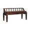 Homeroots 43in Beige and Brown Boucle and Solid Wood Upholstered Bench 723433 - alternate 9