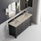 James Martin Vanities Brookfield 72" Double Vanity, Black Onyx, w/ 3 CM Tajnar Eclos Top 547-V72-BKO-3TJR - alternate 7