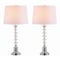 Jonathan Y Kinsley 28" Crystal LED Table Lamp, Clear/Chrome, 2PK JYL2052A-SET2 - alternate 1