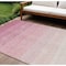 Homeroots 10' X 14' Pink And Ivory Ombre Washable Indoor Outdoor Area Rug 595822 - alternate 1
