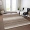 Homeroots 5' X 8' Brown And Beige Abstract Washable Indoor Outdoor Area Rug 599935 - alternate 7