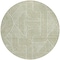 Homeroots 8' Artichoke Green And Ivory Round Abstract Washable Indoor Outdoor Area Rug 594895 - alternate 8