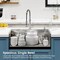 Wrightmaster 30 in. Drop-In Single Bowl 20 Gauge Silver Stainless Steel Kitchen Sink with Drain and Hook ZOR-SS-BR-08 - alternate 8
