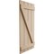 Ekena Millwork Rustic Four Board Joined Board-n-Batten Rough Cedar Faux Wood Shutters w/Z-Board, 22W x 24H, PR SHUBJZ22X24RCPR - alternate 16