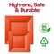 Smarty Had A Party 6.5" Tropical Coral Square Plastic Cake Plates (120 Plates), 120PK 9956-CASE - alternate 9