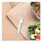 Solo Regal Mediumweight Cutlery, Individually Wrapped, Fork, Plastic, White, 1000PK MOW1-0007 - alternate 4