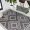 Jonathan Y Marokko Diamond Tribal Medallion Black/Ivory 3 ft. x 5 ft. Indoor/Outdoor Area Rug SMB127F-3 - alternate 7