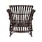 Bali & Pari Brooklyn Bohemian Very Dark Brown Rattan Arm Chair 248-13847-ZORO - alternate 7