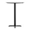 Flash Furniture 31.25" Round Tabletop, Seamless Surface Technology, White Faux Marble, 22x22 Black Bar Height X-Base ST-RD31-WHMAR-T2222B-GG - alternate 8
