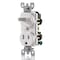 Leviton CombinationSwitch/Outlet, 15A, 1/2hp, White 5225-W - alternate 2