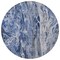 Homeroots 8' Denim Blue And Navy Blue Round Abstract Washable Indoor Outdoor Area Rug 577928 - alternate 7