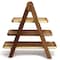 Megachef Acacia Wood 3 Tiered Rectangular Ladder Tray Set 750122162M - alternate 10