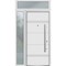 Vdomdoors Steel Door Deux 1705 White Enamel Sidelight and Transom Black Window Stainless Inserts Single Moder DEUX1705EXD-BEM-W36+12 x H80+16-Left-hand Inswing - alternate 6