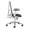 Homeroots Black Silver and White Adjustable Height Swivel Rolling Office Chair 572164 - alternate 9